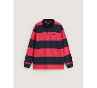 Vans - Ward Stripe Rugby Knit Polo, Man, Red, Size: L