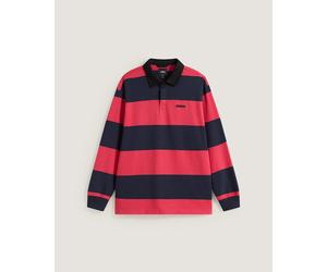 Vans - Ward Stripe Rugby Knit Polo, Man, Red, Size: S