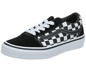 Vans Ward Suede/canvas, Unisex Kids’ Low-Top Sneakers, Black ((Checker) Black/True White Pvj), 1.5 UK (32.5 EU)