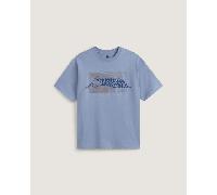 Vans - Wave Check T-Shirt, Man, Blue, Size: XXL
