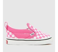 Vans / Children's Slip-ons (Shoes) Slip-On V COLOR THEORY CHECKERBOARD Pink Fizz in Pink 7 toddler