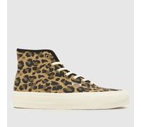 Vans Women's Authentic 2.0 Hi Trainers in Beige & Brown, Leopard Print, Size: 4 UK 4 (EU 36½)