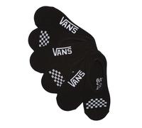 VANS Ladies No Show Trainer Liner Socks Black 3 Pairs Size 4 - 7½