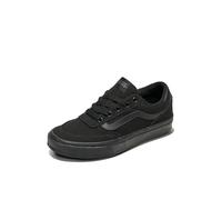 Vans Women's Brooklyn Ls Sneaker, Canvas Black Black, 4 UK