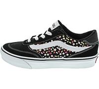 Vans Women's Brooklyn Ls Sneaker, Suede Canvas Black Floral, 2.5 UK
