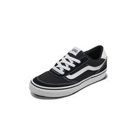 Vans Women's Brooklyn Ls Sneaker, Suede Canvas Black White, 7.5 UK