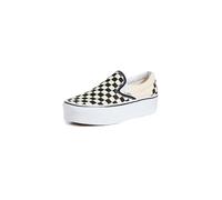 Vans Women's Classic Slip-On Platform Slip On Trainers, Black (Black and White Checker/White Bww), 4.5 UK 37 EU