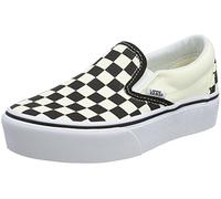 Vans Women's Classic Slip-On Platform Slip On Trainers, Black (Black and White Checker/White Bww), 7.5 UK 41 EU
