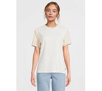 Vans Women's Colorblock Bff Tee, Cream, Size M, Women Cream