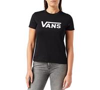Vans Women's Drop V Crew-b T Shirt, Black, S UK
