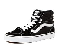 Vans Women's Filmore Hi Suede/Canvas Sneaker, Suede Canvas Black White, 4.5 UK