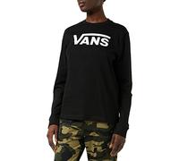 Vans Women's Flying V Classic Ls Bf Regular Fit Classic Long Sleeve Top, Black (Black Blk), 8 (Manufacturer Size: S)