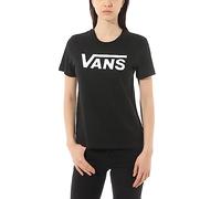 Vans Women's Flying V Crew Tee Regular Fit Round Collar Short Sleeve T - Shirt, Black (Black Blk), 8 (Manufacturer Size: S)