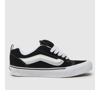 Vans Women's Knu Skool Trainers in Black & White, Logo Detail, Suede, Size: 3 UK 3 (EU 35)