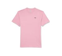 Vans Women's Left Chest Logo Tee Em, Pink, L