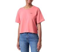 Vans Women's Little Drop V Ss Crop Tee-B T-Shirt, Pink, XL