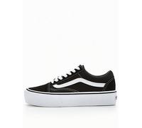 Vans Womens Old Skool Platform Trainers, Black/White, Size 4, Women Black/White