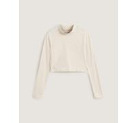 Vans Womens Script Mini Mock Long Sleeves - Beige - Size Small