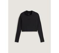 Vans Womens Script Mini Mock Long Sleeves - Black - Size Small
