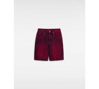 Vans Womens Sirelle Over-Dyed Cut-Off Jorts - Red Cotton - Size 24 (Waist)