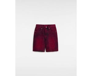 Vans Womens Sirelle Over-Dyed Cut-Off Jorts - Red Cotton - Size 27 (Waist)