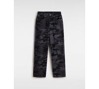 Vans Womens Sirelle Printed Puddle Pants - Black Cotton - Size 27 (Waist)