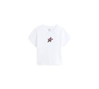 Vans Womens Starmarked Short Sleeves Baby Tee - White Cotton - Size Large