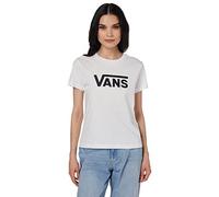 Vans Women's T-Shirt Drop V Ss Crew-b, White-Black, M