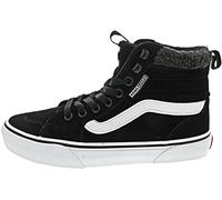 (4.5 UK, Black) Vans Womens Filamore High Top Vansguard Suede Trainers - Black