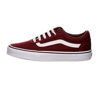 Vans Women's Ward Sneaker, Canvas Burgundy, 3 UK