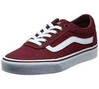 Vans Women's Ward Sneaker, Canvas Burgundy, 4 UK