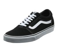 Vans Womens WM Ward Sneaker Black ((Suedecanvas) BlackWhite Iju) 55