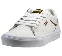 Women's Vans Womens Seldan Leather Low Rise Trainers - White - Size: 7.5