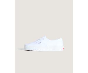 Vans - Youth Authentic Shoes (8-14 Years), White, Size: 4.5