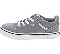 Vans Youth Seldan Sneaker, Canvas Grey/White, 1 UK (32 EU)