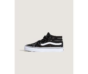 Vans - Youth Sk8-Mid Shoes (8-14 years), Black, Size: 2.5