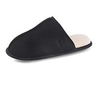 VANSARTO Mens Micro Suede Memory Foam Slip On Indoor Outdoor Clogs, black, 12.5/13.5 UK
