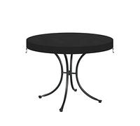 VANSHEIM Circular Table Top Cover Waterproof Garden Round Table Top Cover Outdoor Table Cover for Round Bistro Table and Folding Table with Heavy Duty Oxford Fabric Weatherproof Covers Ø62x10cm