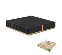 VANSHEIM Sandbox Sandpit Cover for Sandpit Pool Garden Sand Box Sand Pit Cover,Sandpit Covers Waterproof Small Swimming Pool Cover Dustproof,Anti-UV,420D Oxford Fabric 125x125x20cm