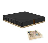 VANSHEIM Sandpit Canopy with Elasticated Drawstring, Sandbox Cover for Paddling Pool & Sand Play Tray, Waterproof Windproof 200x200x20cm