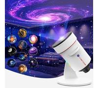 VanSmaGo 2025 Upgraded Galaxy Projector,Star Planetarium Projector for Bedroom Ceiling,Starry Sky Night Light 360 Rotating Nebula with Adjustable Knob and Timer for Kids, Gifts, Room Decor