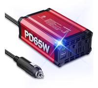 vansoet 300W 12V Dc to 110V AC Power Inverter, Car Quick Charger Socket Adapter with Pd Port 65W Usb-C and Qc 18W, Portable Power Converter for Laptops, Veíc