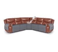VANSOFY 5-Piece Extra Large Reclining Sectional Couch Covers, Sofa Covers for L Shape Sectional Sofa Corner Seater Furniture Protector Slipcover for Pets, Dogs(5 Seat Recliner Cover, Dark Gray)