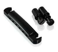 VANSON Black Stop Bar Tailpiece Bridge for Epiphone Les Paul, SG, ES Dot Guitars (Black)