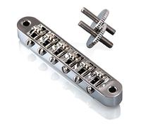 VANSON Chrome Roller Saddle Bridge for Gibson Les Paul, SG, ES Dot, Gretsch Bigsby for USA Spec Guitars (Chrome)
