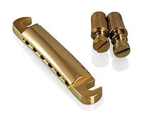 VANSON Gold Stop Bar Tailpiece Bridge for Epiphone Les Paul, SG, ES Dot Guitars (Gold)