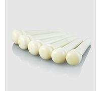 VANSON High Quality Bone Bridge Pins for Acoustic Guitars/String Pegs/Plain (Un-Slotted)