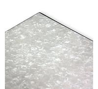 Vanson Premium Quality EXTRA LARGE (435 x 290 mm) Scratchplate/Pickguard Material for Electric Guitars (3 Ply, White Pearl (WP/B/W))