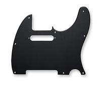 VANSON Premium Quality Scratchplate Pickguard DIRECT FIT for Fender USA MEX Telecaster, Tele, TC3 (1 Ply, Matt Black)