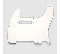 VANSON Premium Quality Scratchplate Pickguard DIRECT FIT for Fender USA MEX Telecaster, Tele, TC3 (1 Ply, White)